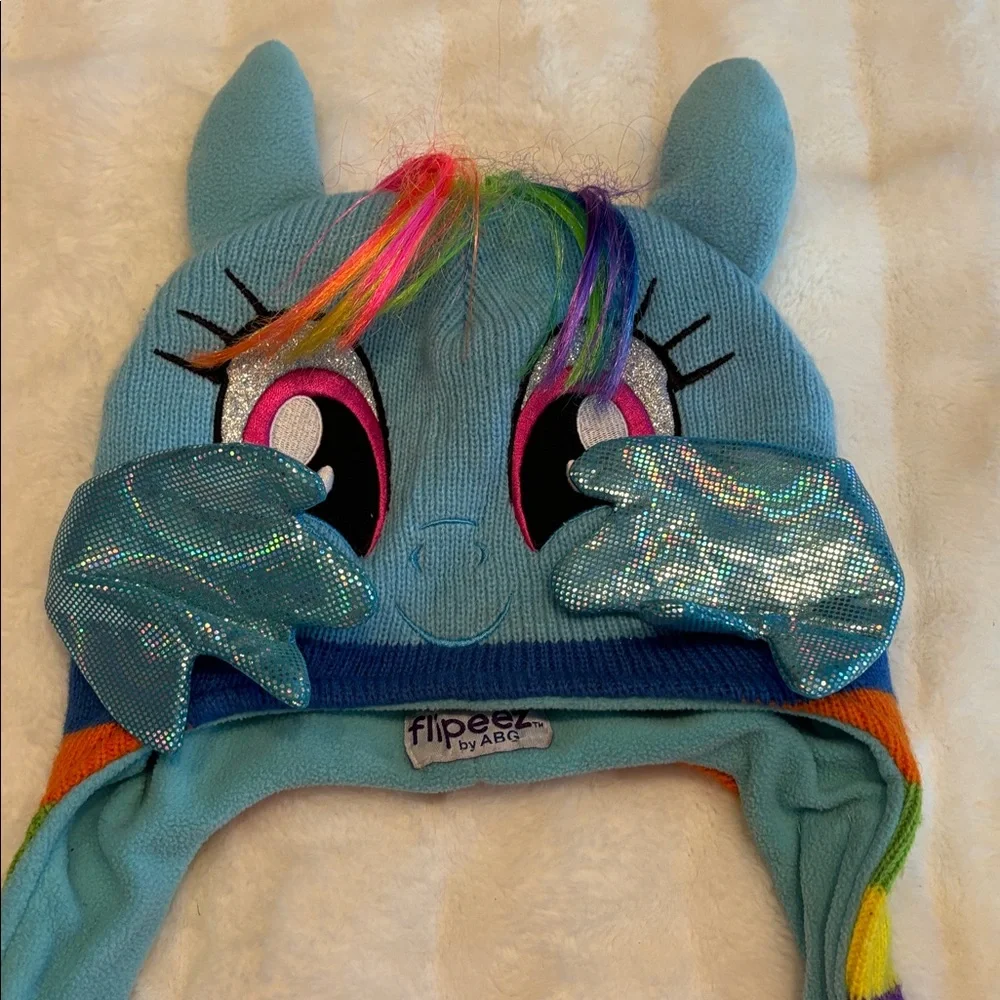 Flipeez Unicorn Pegasus Hat Rainbow